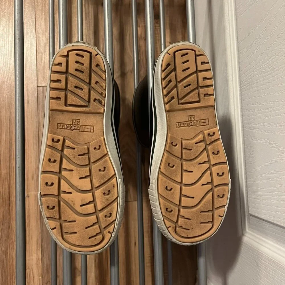 Tretorn Rain Boots Black Pull On Size 7 US 37 EU - Picture 7 of 7